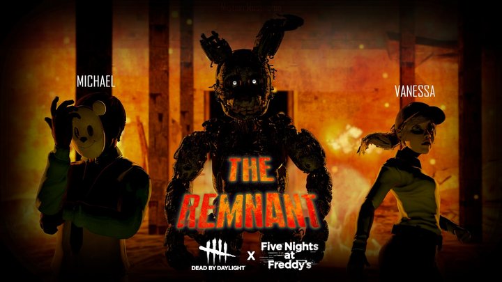 Dead By Daylight and Five Nights At Freddy crossover charecters