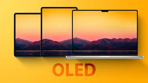 ال‌جی در حال آماده‌سازی پنل‌های OLED برای مدل‌های جدید آیپد و مک‌بوک است