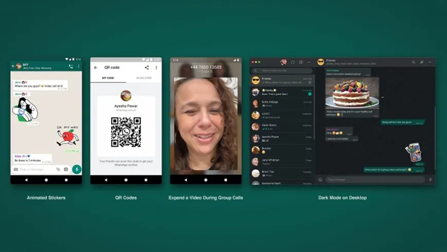 واتساپ جانی دوباره گرفت؛ اضافه شدن استیکرهای متحرک و افزودن مخاطب با  QR کد