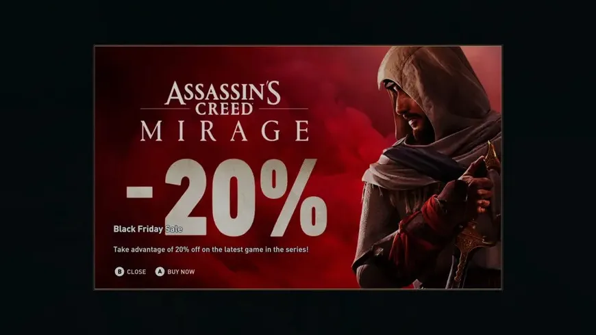 تبلیغات پاپ آپ مربوط به Assassin's Creed Mirage، یک خطای فنی بوده