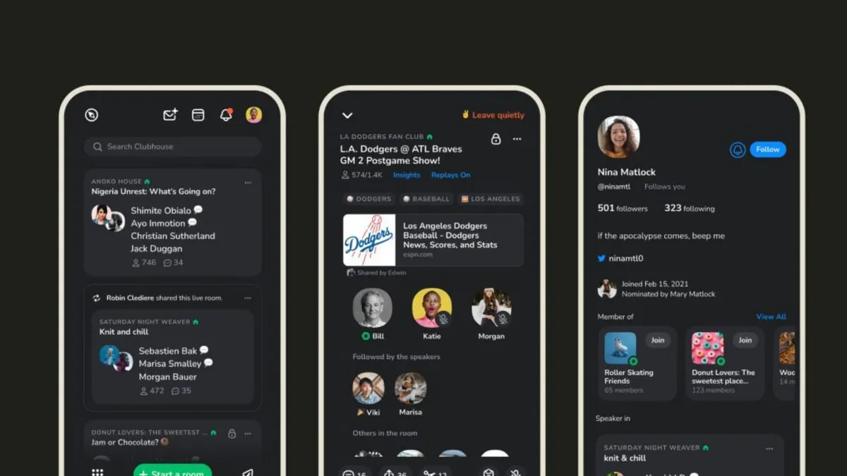 کلاب هاوس به حالت Dark Mode مجهز خواهد شد