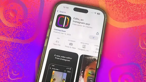 اپلیکیشن Edits اینستاگرام با رشد چشمگیر، از مرز ۷ میلیون دانلود عبور کرد