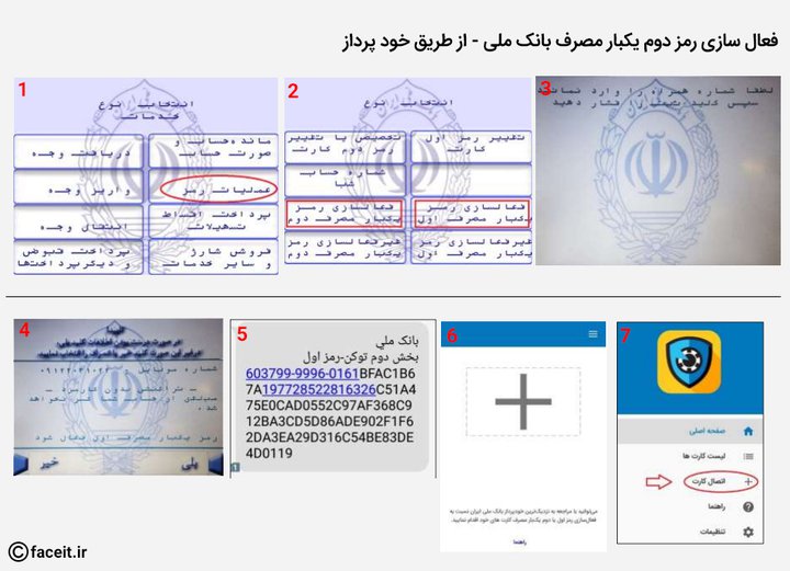 فعال سازی رمز دوم یکبار مصرف بانک ملی - از طریق خودپرداز