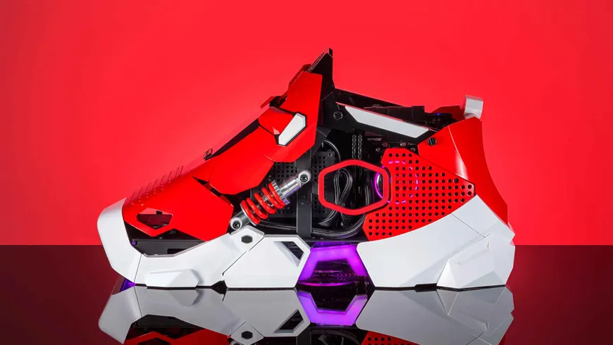 کامپیوتر گیمینگ قدرتمند Sneaker X را با ظاهری شبیه یک کفش ورزشی رونمایی شد