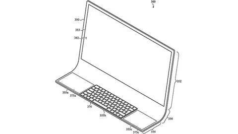 iMac را با نمایشگر شیشه‌ای خمیده در پتنت جدید اپل ببینید