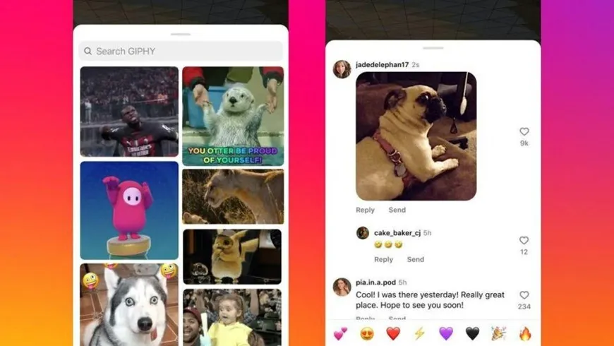 اینستاگرام به کاربران خود امکان می‌دهد تا با استفاده از GIF کامنت بگذارند