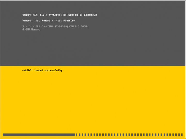 نصب ESXI 6.7 - مرحله دوم