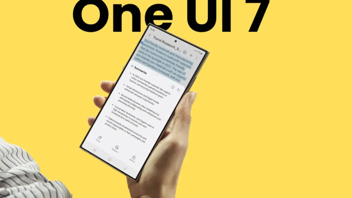سامسونگ زمان تقریبی انتشار نسخه‌ی بتای رابط کاربری One UI 7 را مشخص کرد