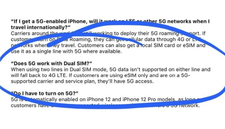سند منتشر شده درباره 5G در آیفون 12.jpg