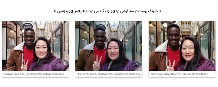 ثبت رنگ پوست با دوربین هواوی نوا 6 5G